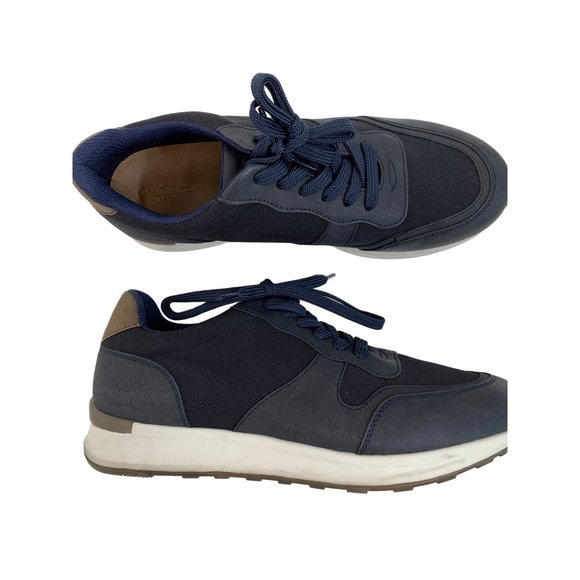 Goodfellow sneaker size 8.5 Mens navy lace Up Shoes EUC 6779 - Picture 1 of 8